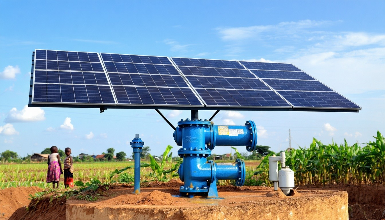 Solar submersible pump in a third world country